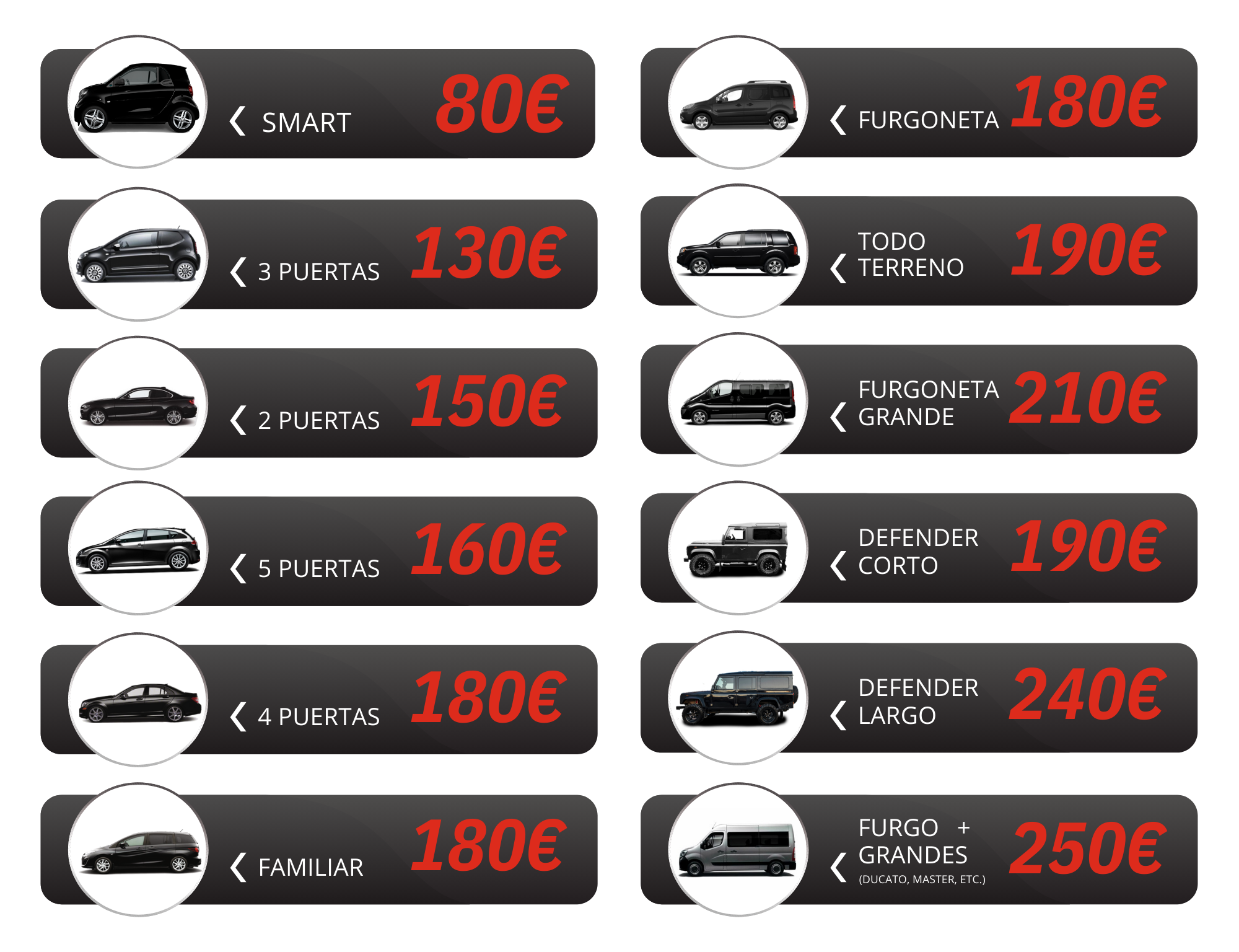 nuevos precios tintado lunas 2024 en inca gm cars